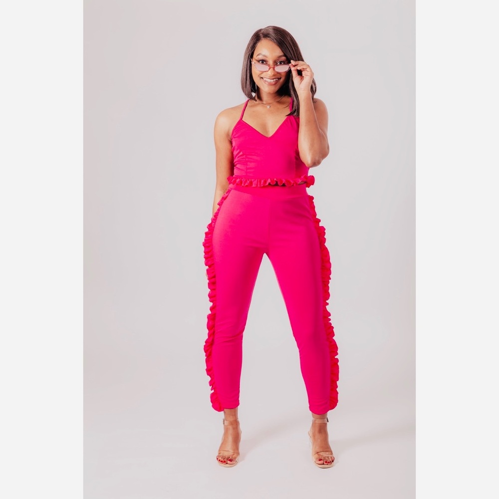 Pink Ruffle Set